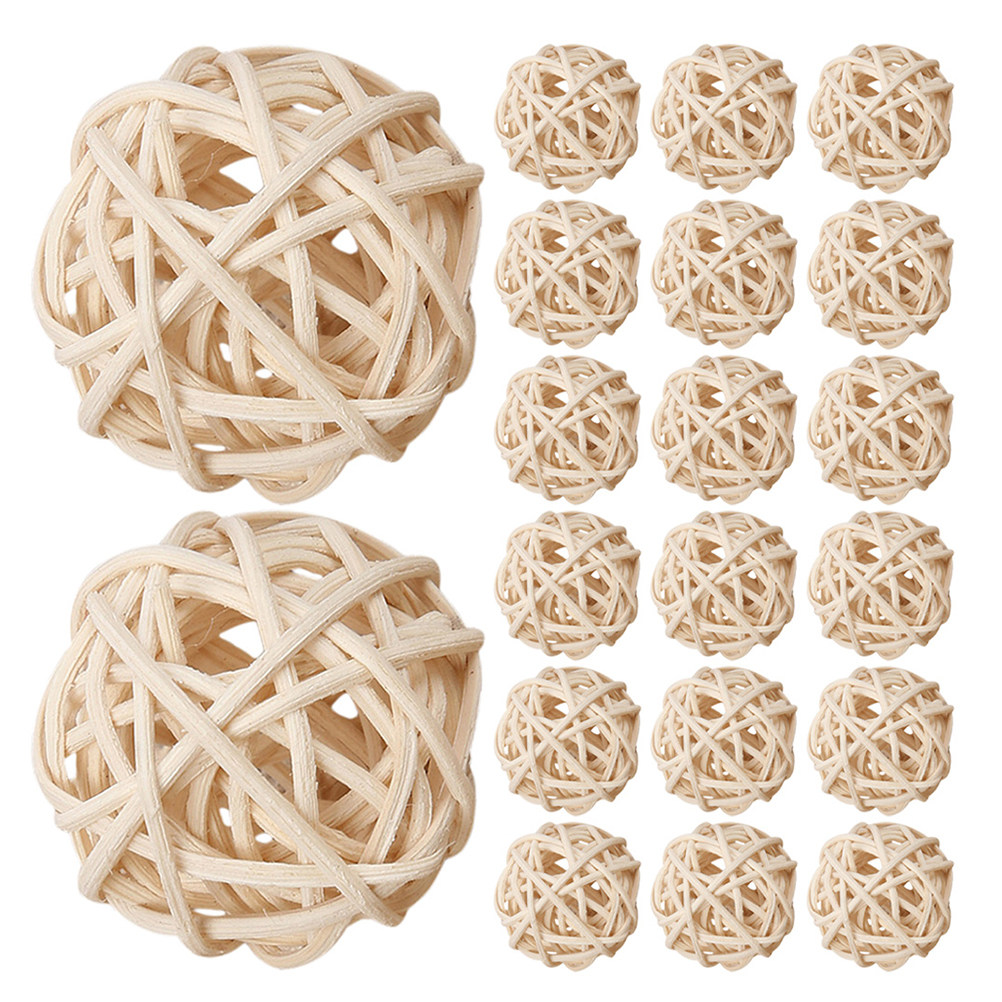 Home Fragrance Fillers - 25 Peças de Bolas de Rattan