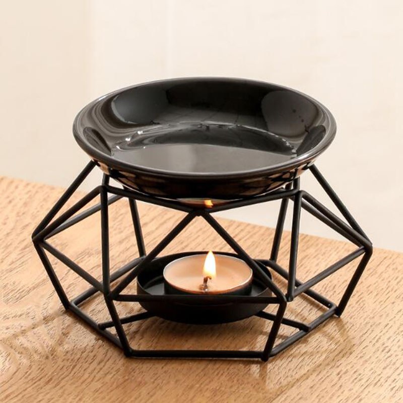 Home Fragrance Oils For Oil Burners - Tigela de cerâmica rack de ferro