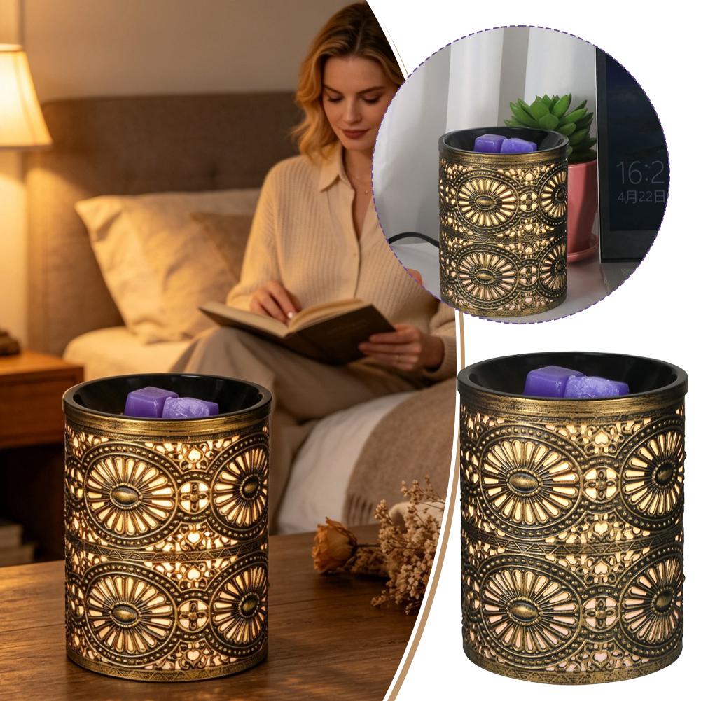 Home Fragrance Usa - Novo Castiçal de Ferro Geométrico Dourado