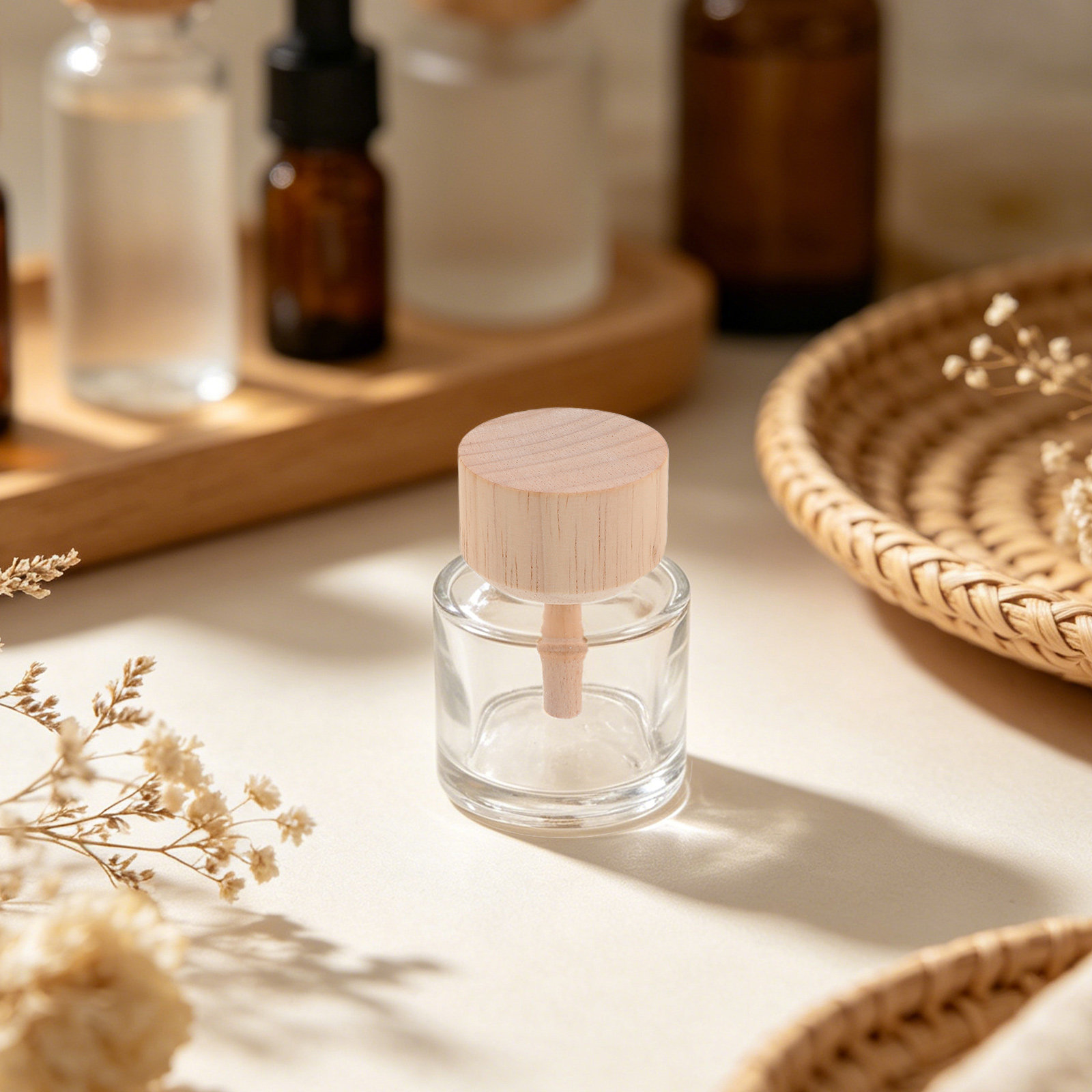 Home Fragrance Usa - 2 Frascos de Vidro Transparente para