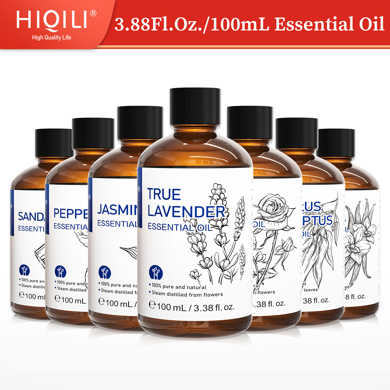 Home Fragrance Device - Óleo Essencial 100% Natural HIQILI, 100mL,