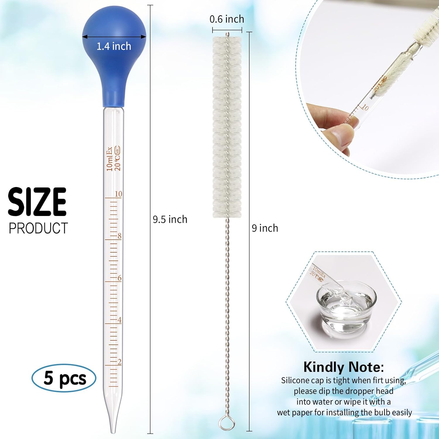 Pacote com 5 Pipetas de Vidro  - Fragrance Oil Set avaliação e preço